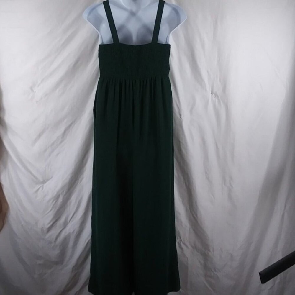 Dokotoo Women's Green Smocked Bodice Fit & Flared Summer Jumpsuit Size XL - Picture 3 of 9